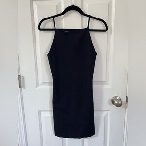 Zara Black Halter Sheath Dress Night Out